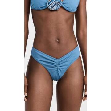 Lioness Women's Soulmate Bikini Bottoms, Denim Blue, L