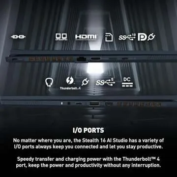 MSI Stealth 16 AI Studio Gaming Laptop with RTX 4070
