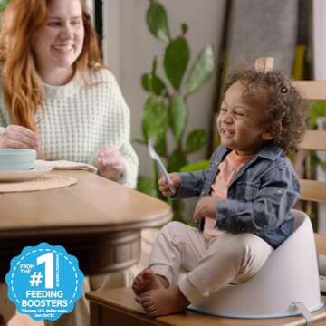 Ingenuity: ity by Ingenuity Simplicity Seat Easy-Clean Baby Booster Feeding Chair, 3-Point Harness, ...