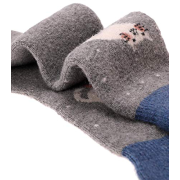 Warm EBMORE Women's Wool Hiking Socks - 5 Pairs