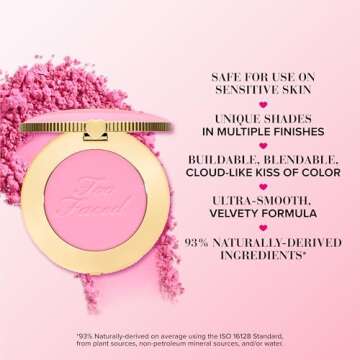 Too Faced Cloud Crush Blush | Buildable, Blendable, High Pigment Color, Vegan + Cruelty Free, 0.18 O...
