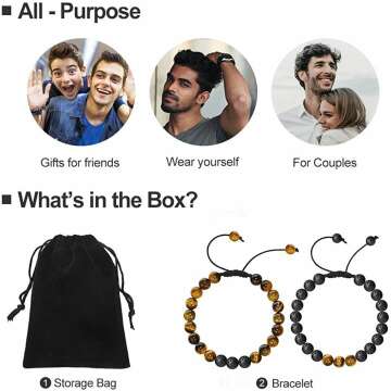 Essential Lava Rock & Tiger Eye Bracelet for Healing