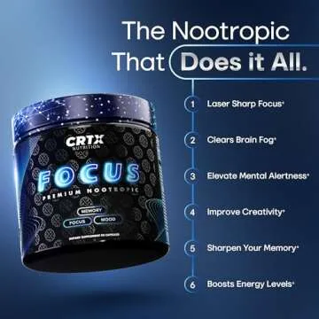 Nootropic Brain Supplements for Memory and Focus Supplement - Ultra Premium Memory Supplement for Br...