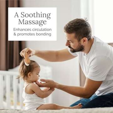 Natemia Soft Bristle Baby Hair Brush - Wooden Toddler & Newborn Grooming Cradle Cap Brush