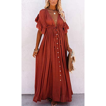 Wander Agio Women's Long Dress a Beach Cover-Up