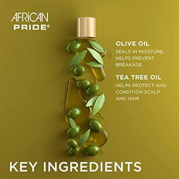 AFRICAN PRIDE Olive Miracle Growth Oil - Maximum Strength & Growth