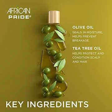 AFRICAN PRIDE Olive Miracle Growth Oil - Maximum Strength & Growth