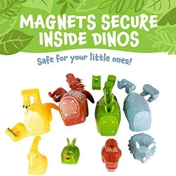Magnetic Mix or Match Dinosaurs Toy Play Set for Kids