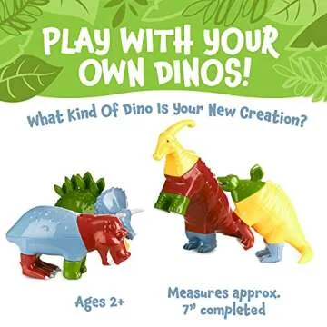 Magnetic Mix or Match Dinosaurs Toy Play Set for Kids