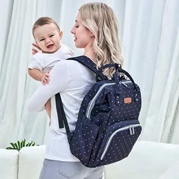Stylish QWREOIA Diaper Bag Backpack with USB Port