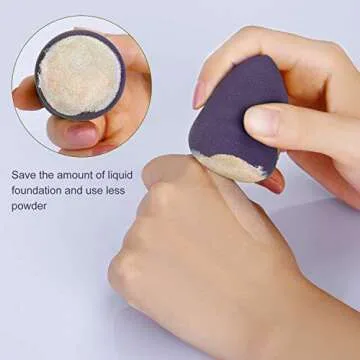 Miss Gorgeous Makeup Sponge Blender Beauty Foundation Blending Sponge for Liquid, Cream, and Powder (4Pcs)