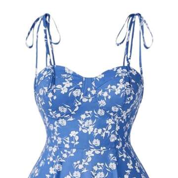 Plus Size Boho Floral Midi Dress for Weddings & More