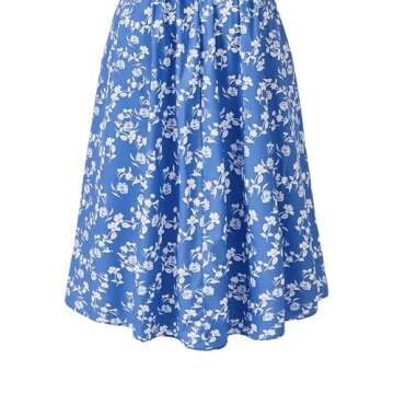 Plus Size Boho Floral Midi Dress for Weddings & More