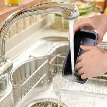 Lawei 6 Piece Non-Stick Mini Loaf Pan - 3.5 x 6 Inch Carbon Steel Bread and Toast Mold, Little Bakeware Pans for Banana Bread, Breads, Small Cakes and Individual Meatloafs