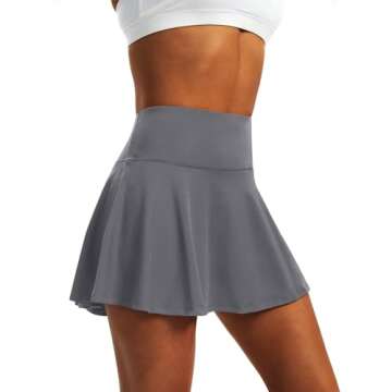 LXNMGO Women's High Waist Pleated Tennis Skirt with 4 Pockets Lightweight Athletic Golf Skorts Skirt...