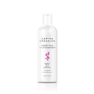Carina Organics Sweet Pea Bubble Bath, Natural & Gentle