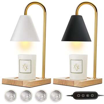 Dimmable Vintage Candle Warmers Set for Jar Candles