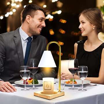 Dimmable Vintage Candle Warmers Set for Jar Candles