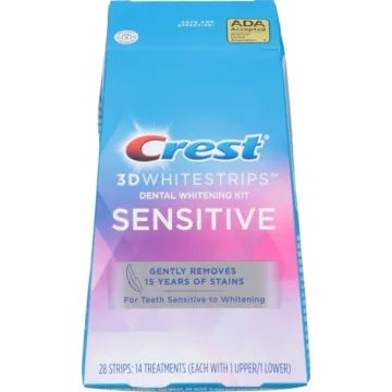 Crest 3D Whitestrips Sensitive Teeth Whitening Kit 28 Strips