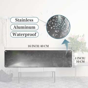 Vintage Chicken Coop Metal Tin Signs Street Signs Home Wall Decor 16 x 4 Inches