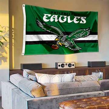 Eagles Throwback Vintage Retro 3x5 Team Flag for Fans