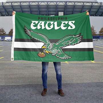 Eagles Throwback Vintage Retro 3x5 Team Flag for Fans