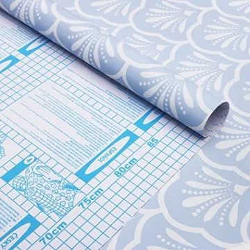 Guvana Blue Peel and Stick Geometric Wallpaper for Home Decor