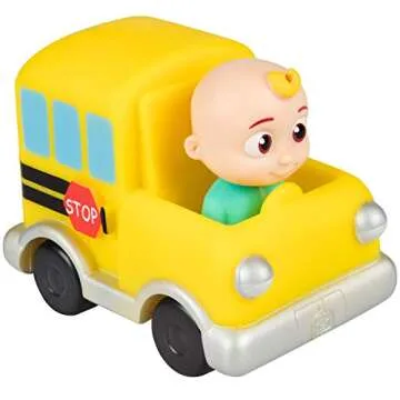 CoComelon 3" Car Vehicle 3-Pack Toy Vehicle Set - Officially Licensed - JJ, Tomtom, YoYo Figures - Valentine's Day & Easter Basket Stuffer Gift for Preschoolers, Toddlers, Kids, Boys, Girls - 2+