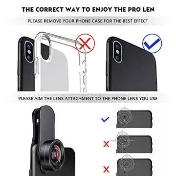 KEYWING 198° Fisheye Lens for iPhone and Samsung Smartphones