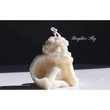 Angel Candle by Brighter Sky|Natural Wax|Candle Decor|Gift for Her|Cute Candle|Essential Oil|Candle ...