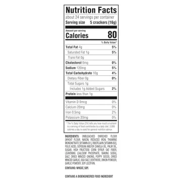 RITZ Everything Crackers - Snacks for Kids and Adults, 13.7 oz