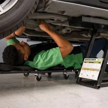 Official QuickJack 7000TL Bundle – 7,000 lb Capacity Portable Car Lift with 110V Power Unit for Home, Garage, Shop, or Mechanic Use