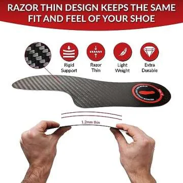 MRTHN Carbon Fiber Insoles for Hallux Rigidus & Turf Toe