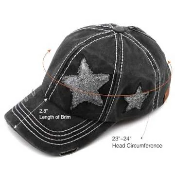 Stylish C.C Exclusives Ponytail Hat - Adjustable & Functional