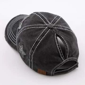 Stylish C.C Exclusives Ponytail Hat - Adjustable & Functional
