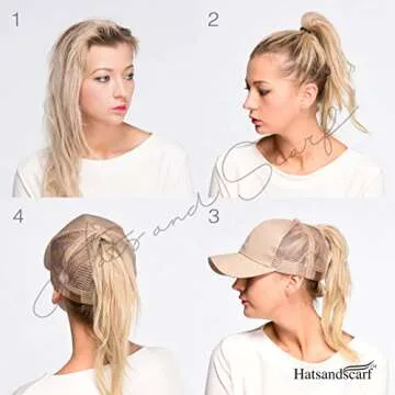 Stylish C.C Exclusives Ponytail Hat - Adjustable & Functional