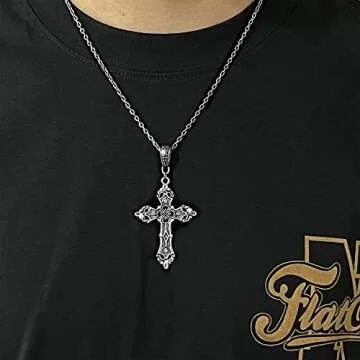 LIRUNQIN 9pcs Y2k Necklaces Fairy Grunge Goth Necklaces Gothic Coquette Aesthetic Emo Alt Chain Choker Heart Cross Fairycore Necklace Alternative Jewelry Set for Women Teen Girls Egirls