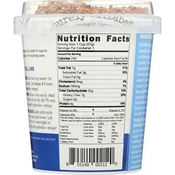 PURELY ELIZABETH Blueberry Lemon Vibrant Oats, 2 OZ