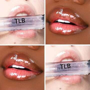 The Lip Bar Vegan Non-Sticky Lip Gloss, with Hydrating Shea Butter for a Lightweight, High Shine Fin...