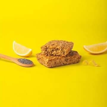 Bobo's Oat Bars, Lemon Poppyseed, 3 oz Bar (12 Pack), Gluten Free Whole Grain Snack and Breakfast Bar
