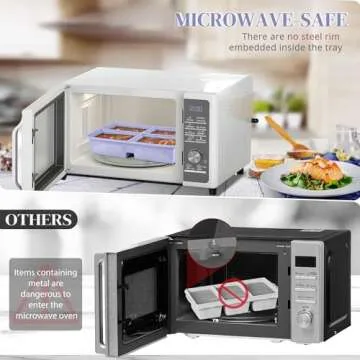 Silicone Freezer Trays for Soups & Leftovers - 2 Pack