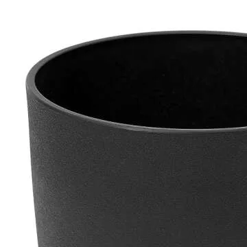 LA JOLIE MUSE Stylish Black Tall Planters Set of 2