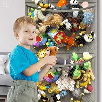 Honeyera Storage Organizer for Stuffed Animals and Toys