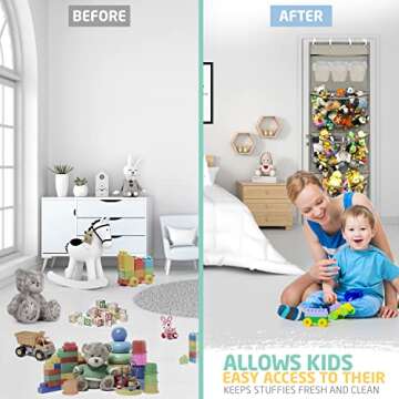 Honeyera Storage Organizer for Stuffed Animals and Toys