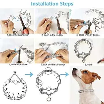 Collar for Dogs Buckle, Fastener Stainless Steel Buckle Dog Collar with Quick Release Buckle