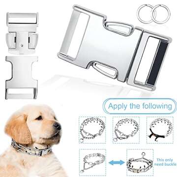Collar for Dogs Buckle, Fastener Stainless Steel Buckle Dog Collar with Quick Release Buckle