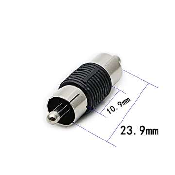rgzhihuifz RCA Adapter Male to Male Coupler 3 Pack