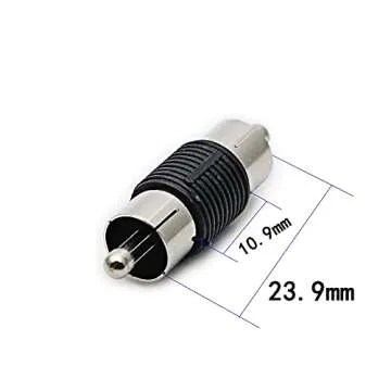 rgzhihuifz RCA Adapter Male to Male Coupler 3 Pack