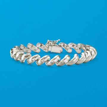 Ross-Simons Italian Sterling Silver San Marco Bracelet. 7 inches