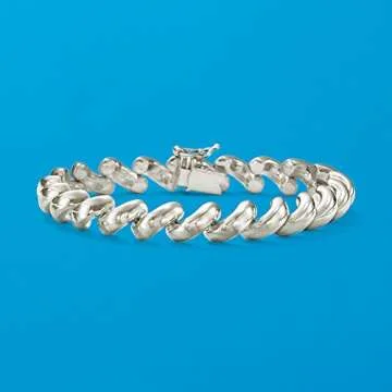 Ross-Simons Italian Sterling Silver San Marco Bracelet. 7 inches
